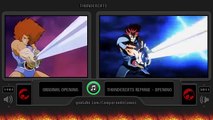 Thundercats Opening (Original vs Remake) Side by Side Comparison (1985 vs 2011)