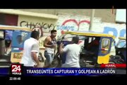Huaral: transeúntes capturan y golpean a ladrón que robó celular a mujer