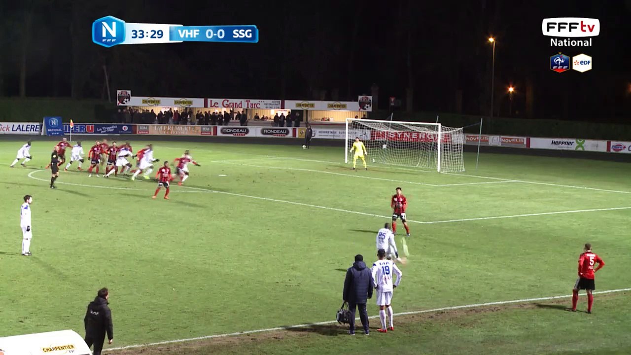 Coup franc suivi d'une cafouillage dans la surface