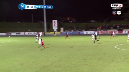 Bel enchaînement contrôle et frappe de David