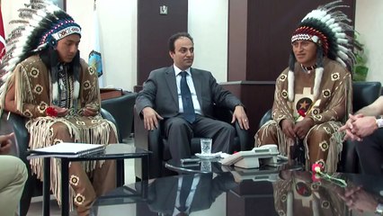 Osman Baydemir, HDP spokesperson meet American Indians