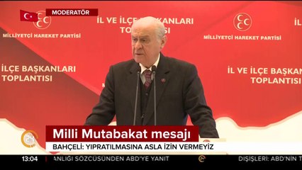 Milli Mutabakat mesajı