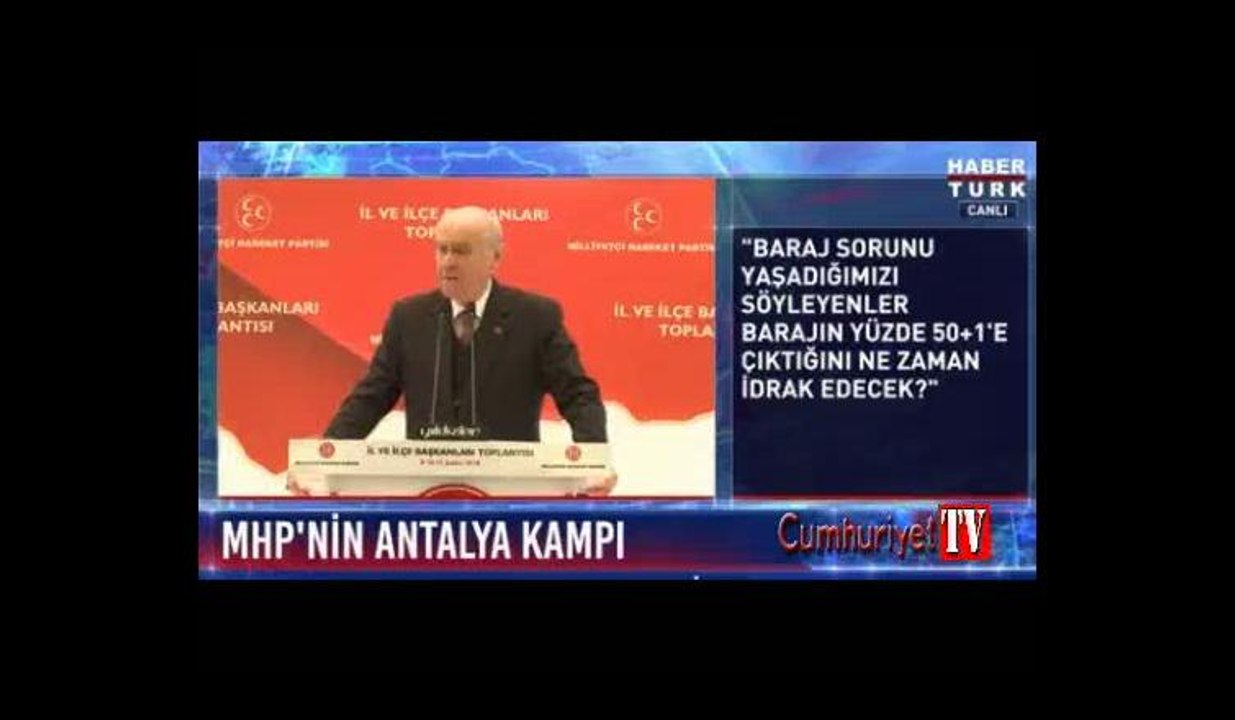 Bahçeli: Kıskananlar çatlasın, çekemeyenler patlasın