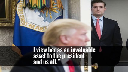As Other Aides Face Trump’s Ire Over Rob Porter’s Departure, Hope Hicks Is Praised