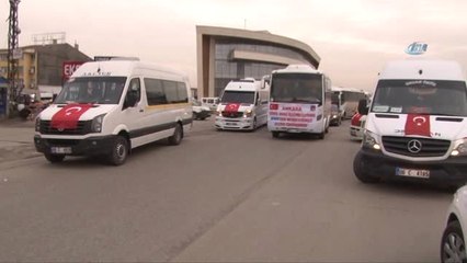 Başkent'te Servisçilerden Zeytin Dalı Harekatı'na Destek Konvoyu