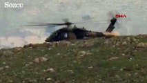TSK'ya ait helikopterin düşürüldüğü bölgeden ilk görüntü