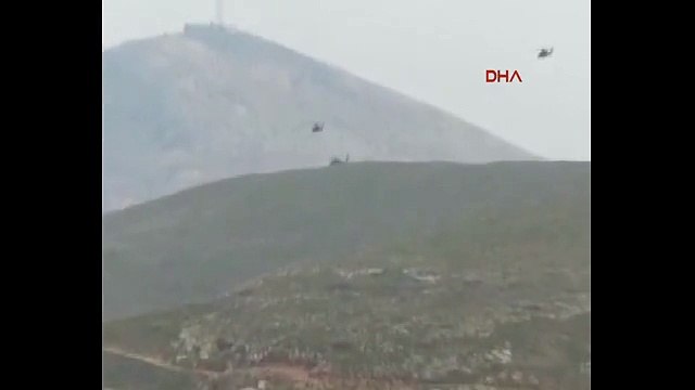 İşte düşürülen helikopterimizin bulunduğu bölgeden ilk görüntüler