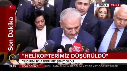 Erdoğan: Az önce bir helikopterimiz düşürüldü