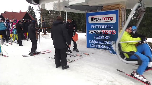 Ilgaz Dağı Kayak Merkezi'nde yoğunluk - KASTAMONU