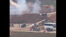 Terör örgütü YPG hedefleri obüslerle böyle vuruldu