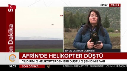 Erdoğan: Az önce bir helikopterimiz düşürüldü