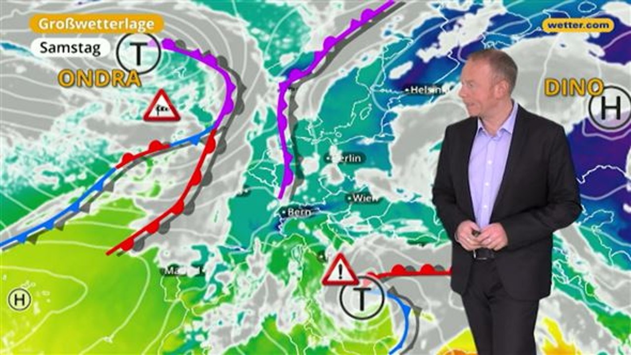 Das Wetter in Europa am 10. Februar 2018