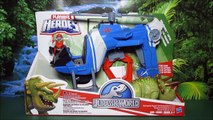 PLAYSKOOL HEROES JURASSIC WORLD DINO TRACKER HELICOPTER With new T-Rex Unboxing, Review By WD Toys