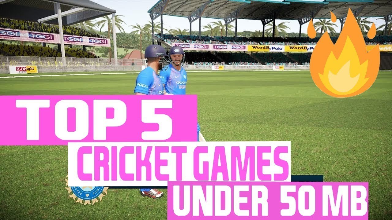 Top 5 Cricket Games under 50MB |Latest Update 2018| Dhoom Studio Technical