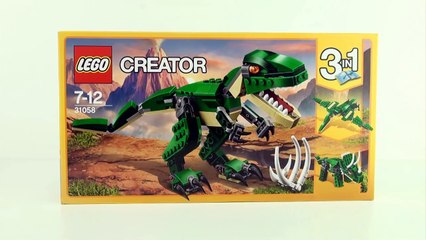 Download Video: Lego Creator Tyrannosaurus Rex - T-Rex Dinosaur toys - Stop motion dinosaurs speed Build 31058