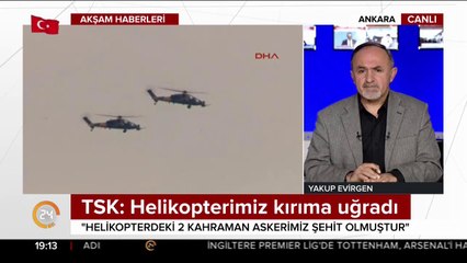 Afrin'de helikopter düştü