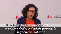 ERC rechaza el acuerdo con JxCat para la investidura a Puigdemont y pide una solución efectiva.