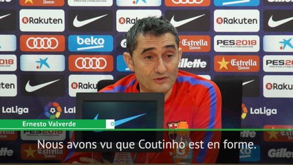 Barça - Valverde: "Coutinho va dans la bonne direction"
