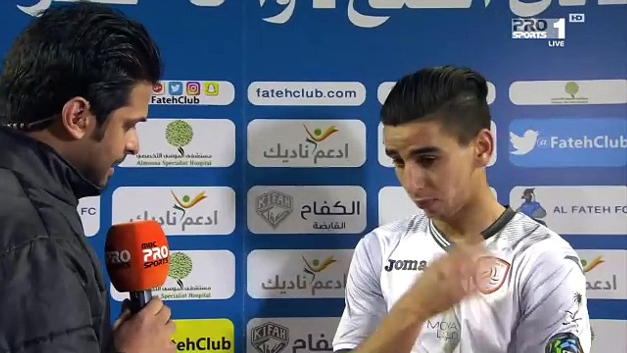 مؤيد اللافي: قدمنا أداء جيد ولكن خذلنا الحظ.. وسنحاول التعويض في مباراتنا القادمة أمام الهلال