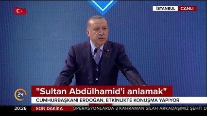 Cumhurbaşkanı Erdoğan, etkinlikte konuşma yapıyor