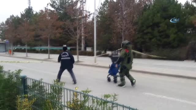 Çorum'da Şüpheli Çanta Fünyeyle Patlatıldı