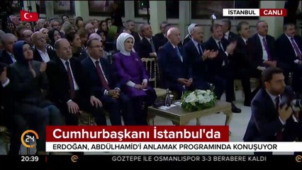Cumhurbaşkanı Erdoğan, etkinlikte konuşma yapıyor