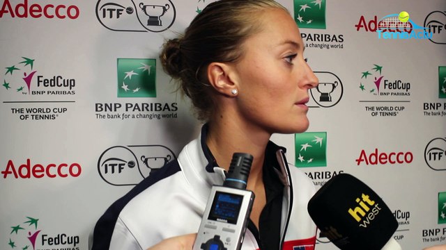 Fed Cup 2018 - Kristina Mladenovic : Je me dois d'être là avec l'équipe de France, c'est normal
