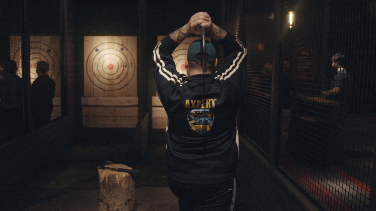 Grab a beer and throw an axe at this indoor axe-throwing range