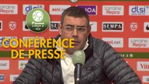 Conférence de presse AS Nancy Lorraine - Quevilly Rouen Métropole (1-2) : Patrick GABRIEL (ASNL) - Emmanuel DA COSTA (QRM) - 2017/2018