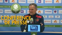 Conférence de presse Clermont Foot - Gazélec FC Ajaccio (1-0) : Pascal GASTIEN (CF63) - Albert CARTIER (GFCA) - 2017/2018