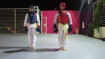 CLB Taekwondo ĐH Thăng Long thứ 5 30-6-2016 kỳ thi thăng cấp lần thứ 22 MVI_4411