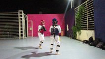CLB Taekwondo ĐH Thăng Long thứ 5 30-6-2016 kỳ thi thăng cấp lần thứ 22 MVI_4424