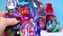 Dreamworks Trolls Toys Surprise Tin Box Capsules Chocolate Eggs Blind Bags Series 3 Opening Fun