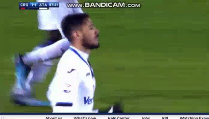Palomino Goal HD - Crotone 1-1 Atalanta 10.02.2018