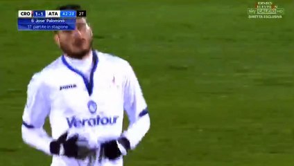 José Luis Palomino Goal HD - Crotone	1-1	Atalanta 10.02.2018