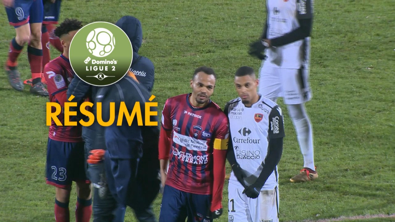 Clermont Foot - Gazélec FC Ajaccio (1-0)  - Résumé - (CF63-GFCA) / 2017-18