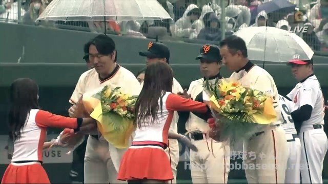 ジャイアンツvsホークスOB戦　試合前セレモニー完全ノーカット版　【0211】