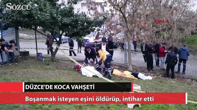 Boşanmak isteyen eşini öldürüp, intihar etti