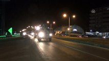 Zeytin Dalı Harekatı - 60 askeri zırhlı araç Afrin'e geçmek üzere Hatay'a geldi