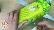 Kawaii Juice Carton Pen Pots - Stationery DIY - Back to School Crafts