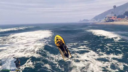 GTA 5 Moto Nước Mod 400 Mã Lực Chạy Như Bay | Đi Vượt Thác Offroad Dưới Nước lun