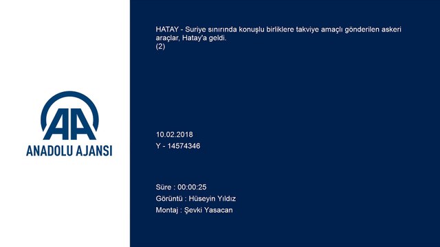 Zeytin Dalı Harekatı - 60 askeri zırhlı araç Afrin'e geçmek üzere Hatay'a geldi (2)