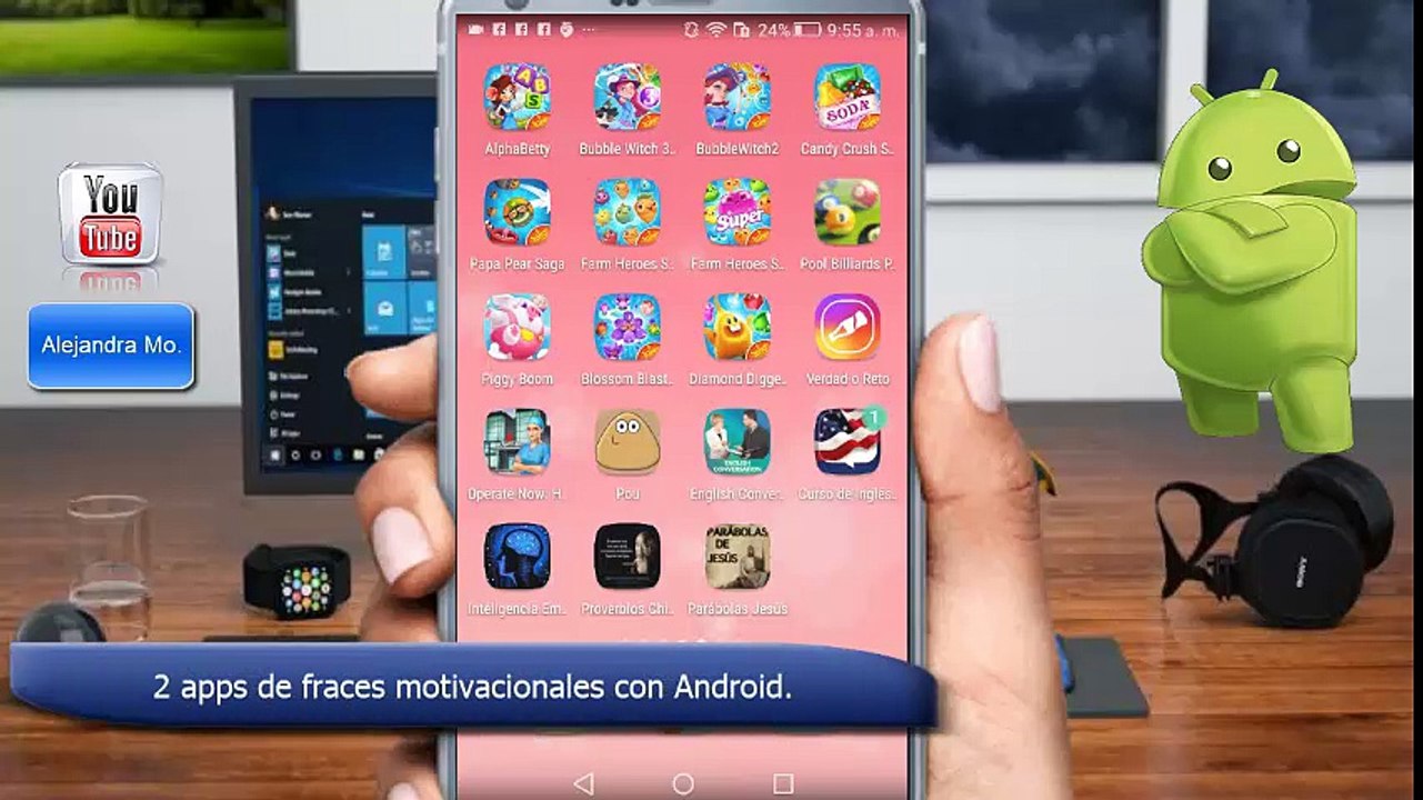 2 apps de fraces motivacionales con Android.