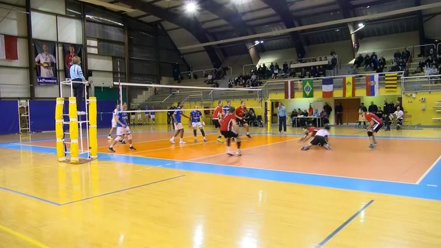 L'un des beaux points du match Martigues Fréjus