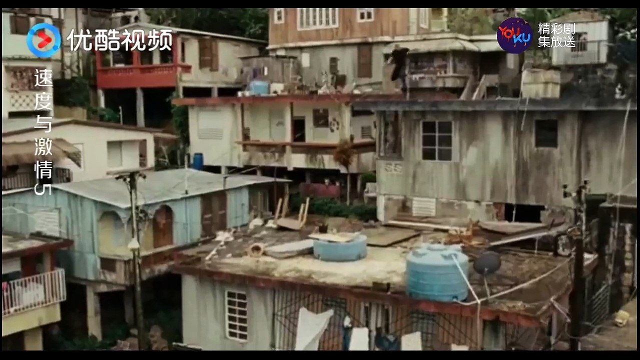 《玩命關頭5 Fast Five或Fast & Furious 5》好莱坞两大佬巨石强森、范迪塞尔，贫民窟跑酷，一起来啊
