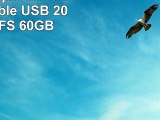 BIPRA Disque dur externe portable USB 20  Noir  NTFS 60GB