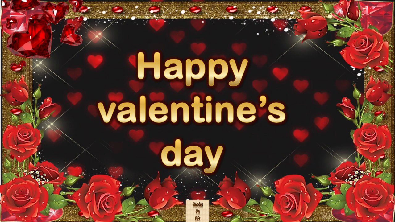 Happy Valentine Day wishes animated ecard greetings whatsapp video with quotes and messages