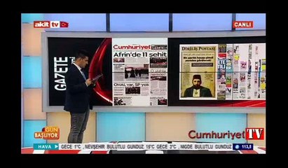 Akit Tv'den Cumhuriyet'e tehdit: Sizin gibileri katletmek mübahtır