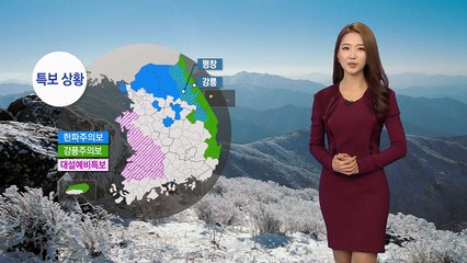 [날씨] 중부지방 한파특보...내일도 한낮 영하권 / YTN