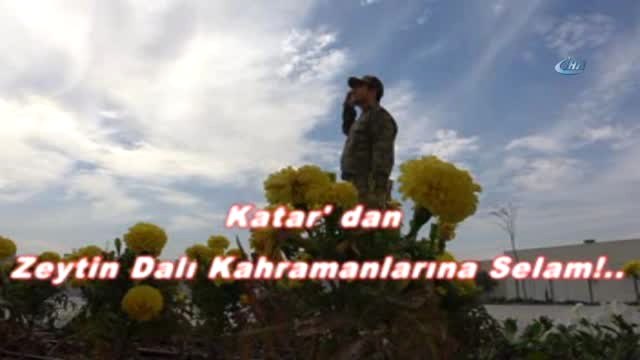 Katar'dan Afrin'deki Mehmetçiğe Destek- Katar'da Eğitim Veren Bir Türk Okulu Tarafından 'Zeytin...